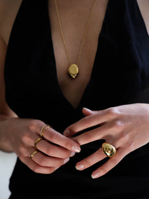 Gold Orb Necklace - rollover
