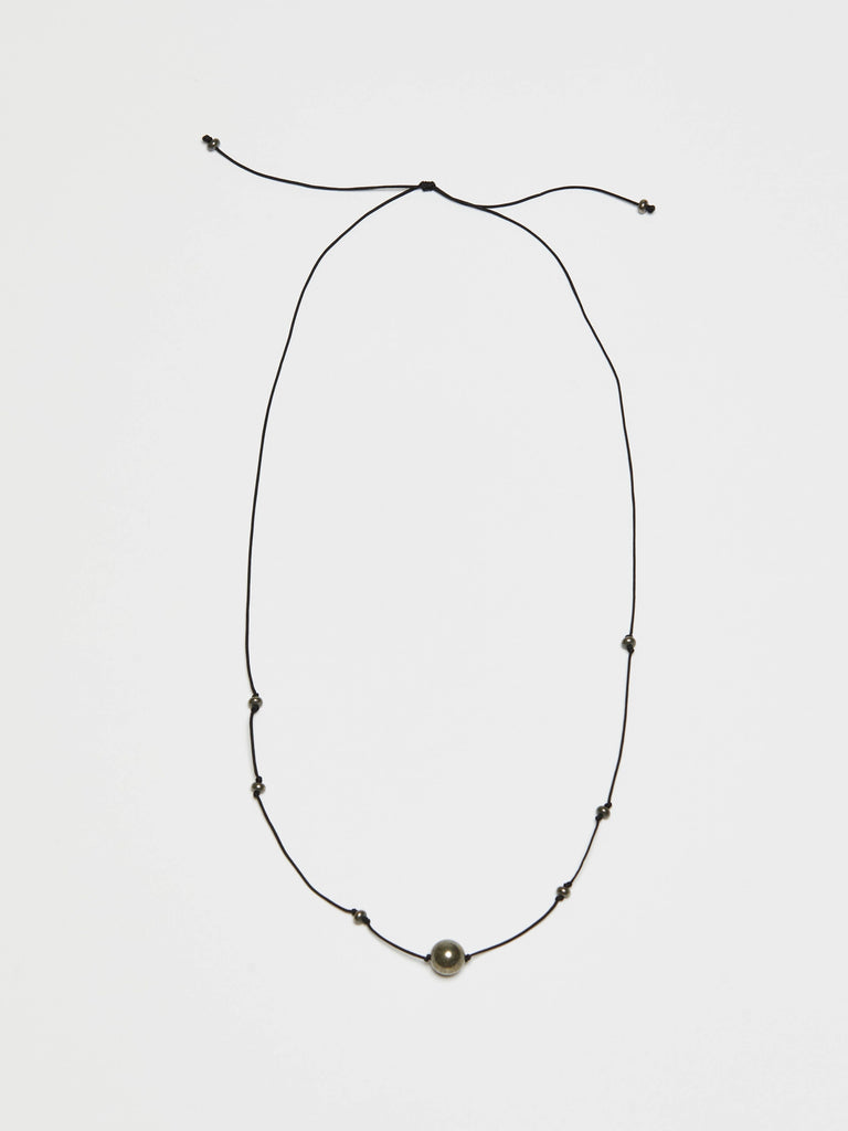 Knotted Pyrite Necklace necklace Bagatiba