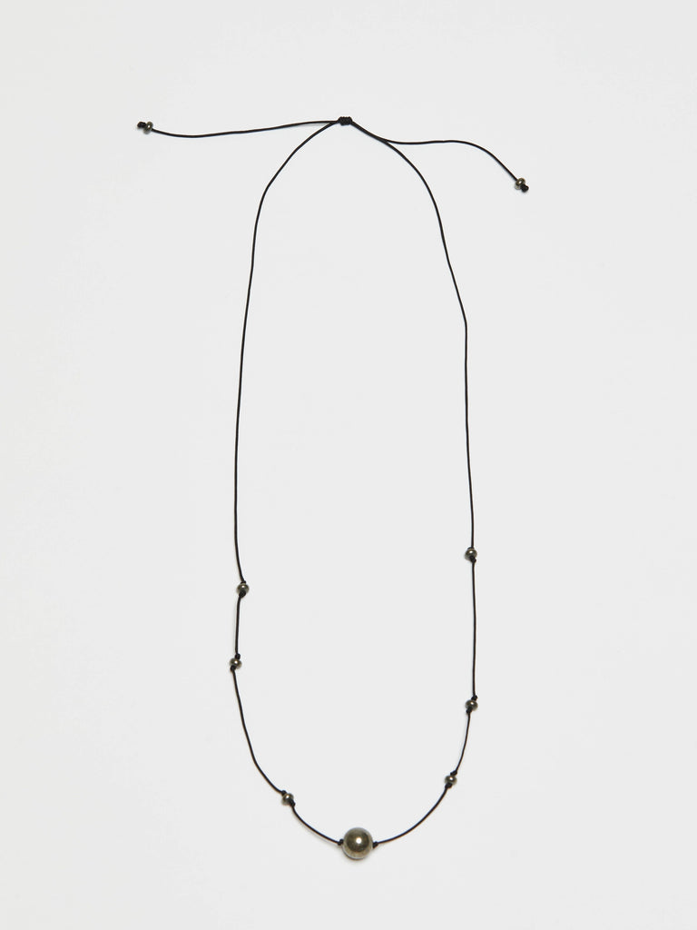 Knotted Pyrite Necklace necklace Bagatiba