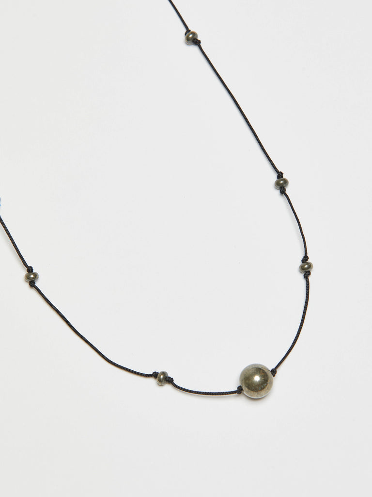 Knotted Pyrite Necklace necklace Bagatiba