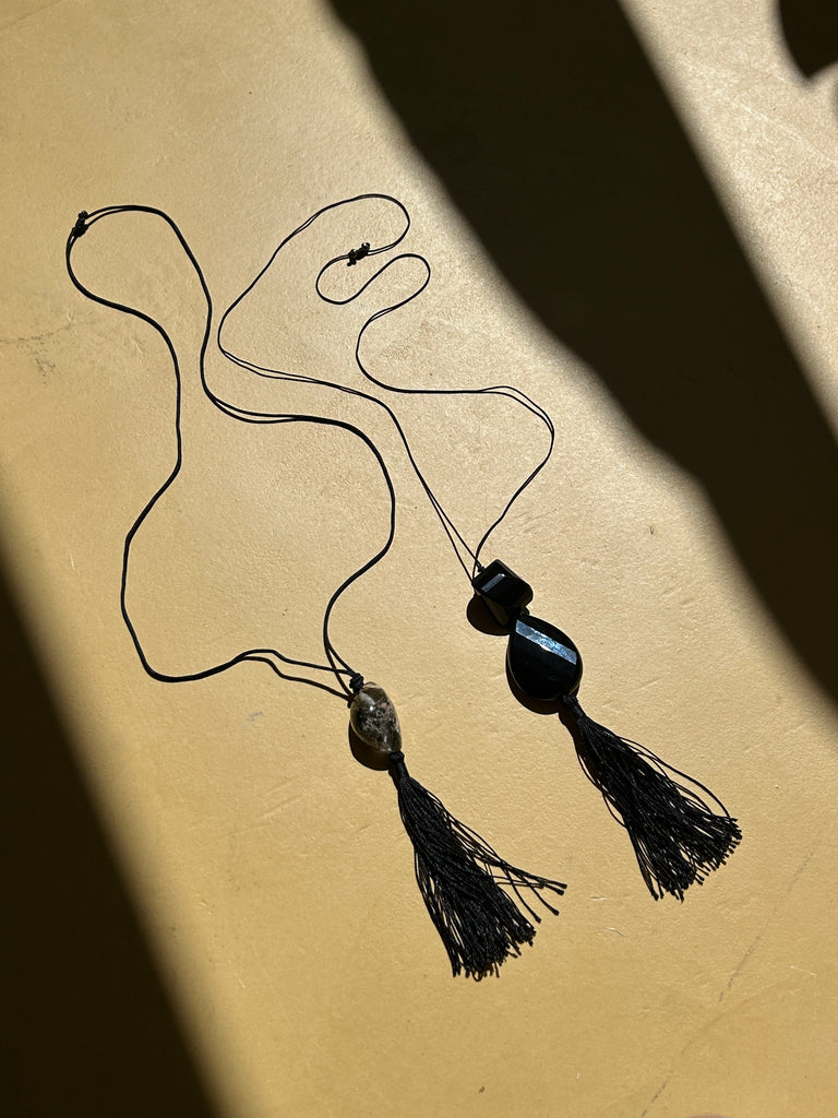Lodolite Tassel Necklace necklace Bagatiba