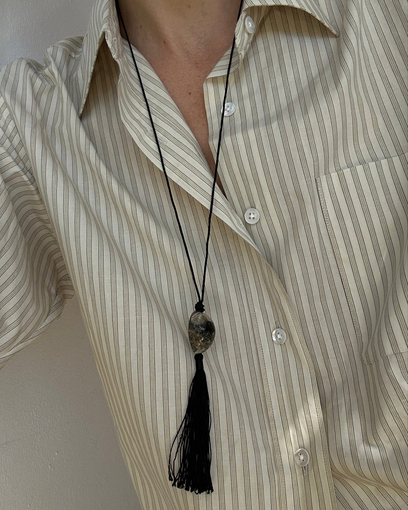 Lodolite Tassel Necklace necklace Bagatiba