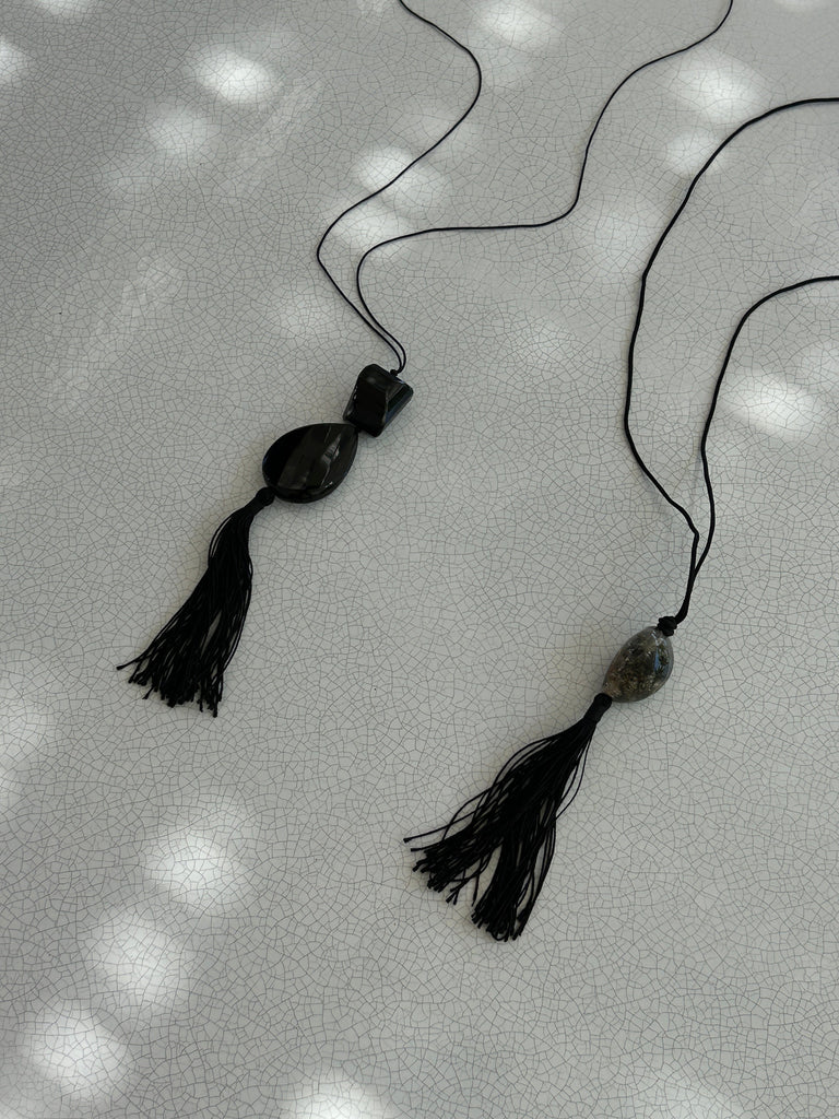 Lodolite Tassel Necklace necklace Bagatiba