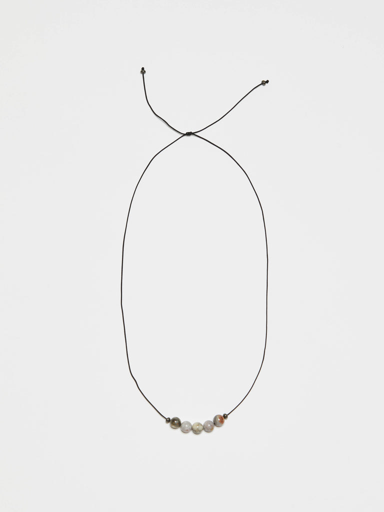 Mini Agate Beaded Necklace necklace Bagatiba