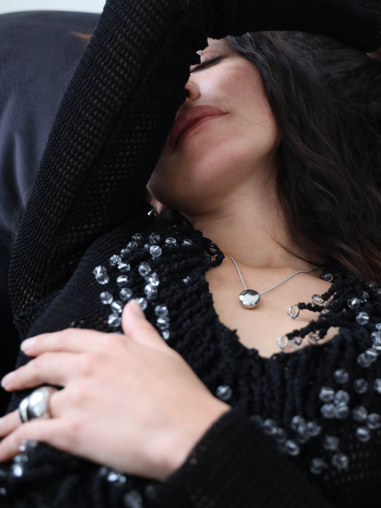 Mini Silver Orb Necklace Necklace Bagatiba