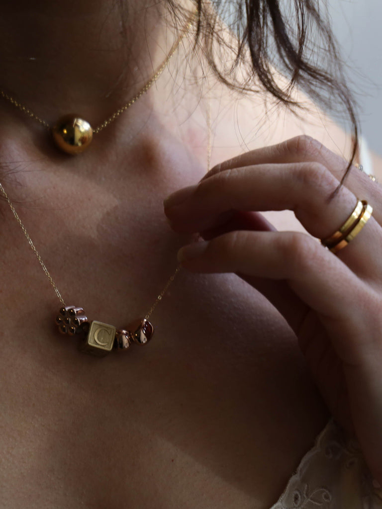 Rose Gold Bead Set Bagatiba