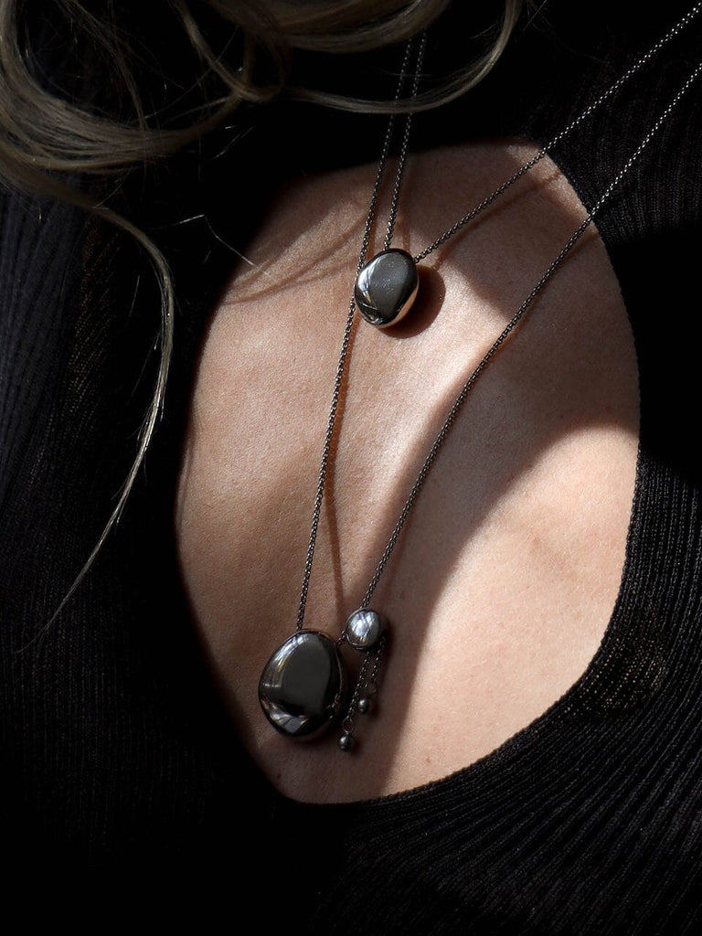 Silver Orb Necklace Necklace bagatiba
