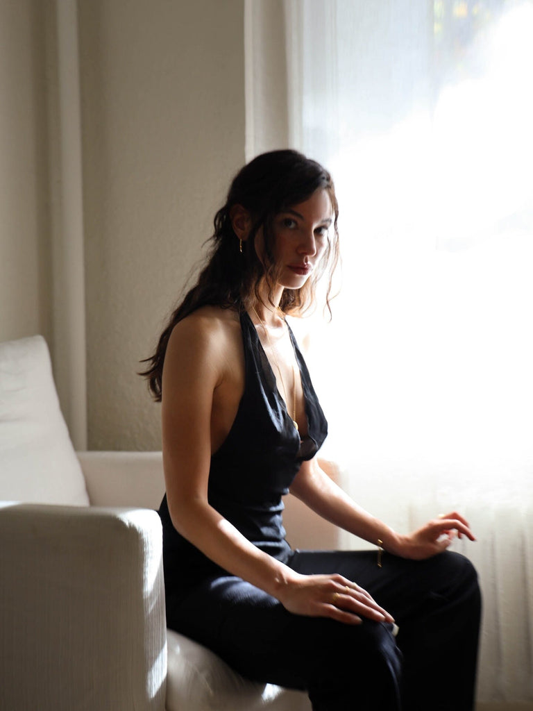 Simple Gold Hoops Earrings Bagatiba