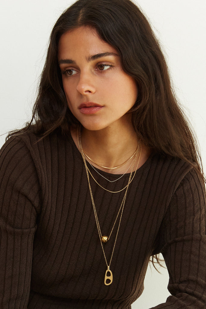 14K 16" Ball Necklace Necklace bagatiba