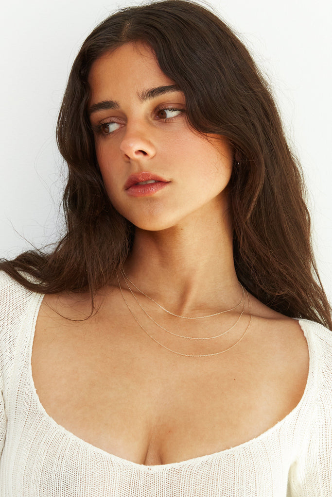 14K 16" Simple Necklace Necklace bagatiba