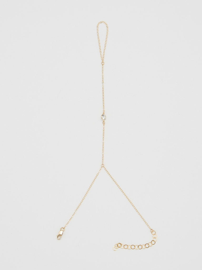 Full view flat lay of 14K Emma Finger Bracelet Bracelet Bagatiba