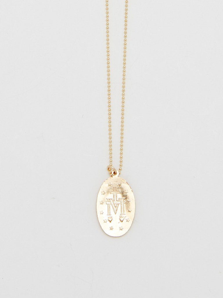 Zoomed flat lay detail shot of 1SM Necklace reverse side Bagatiba