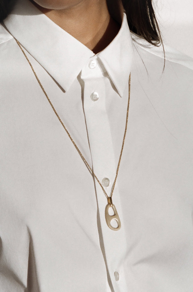 Adjustable Gold Tab Necklace Necklace bagatiba