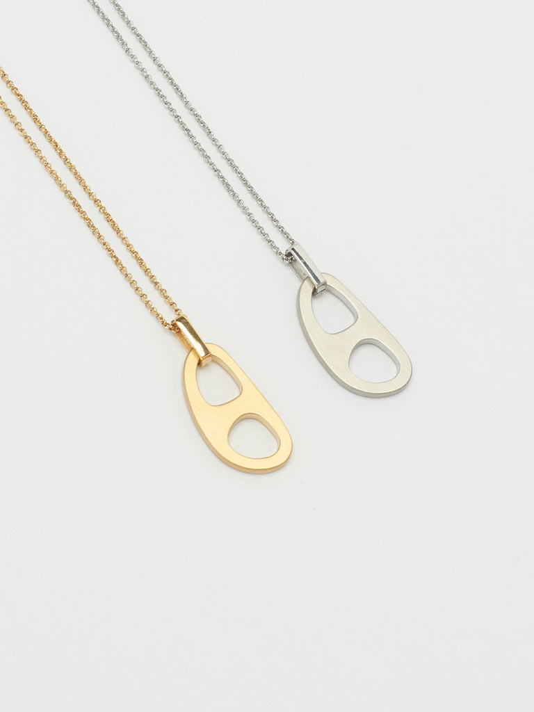 Adjustable Silver Tab Necklace Necklace bagatiba