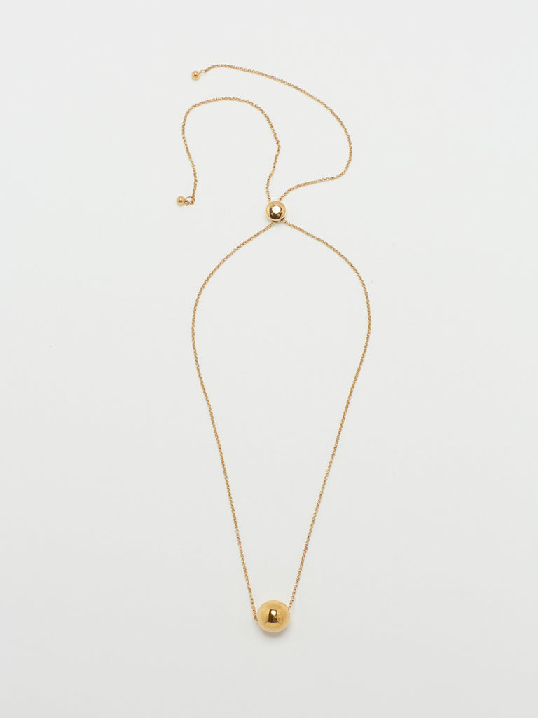 Full view flat lay of Adjustable Sphere Necklace Necklace bagatiba