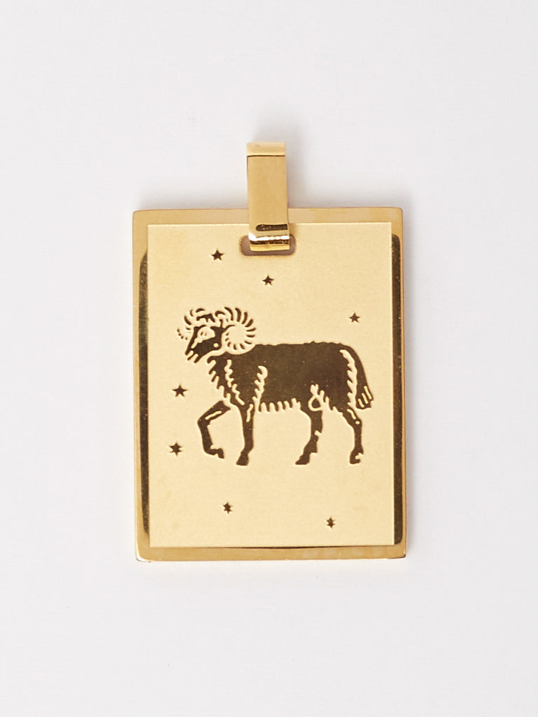 Zoomed Full view flat lay of Aries Charm charm Bagatiba