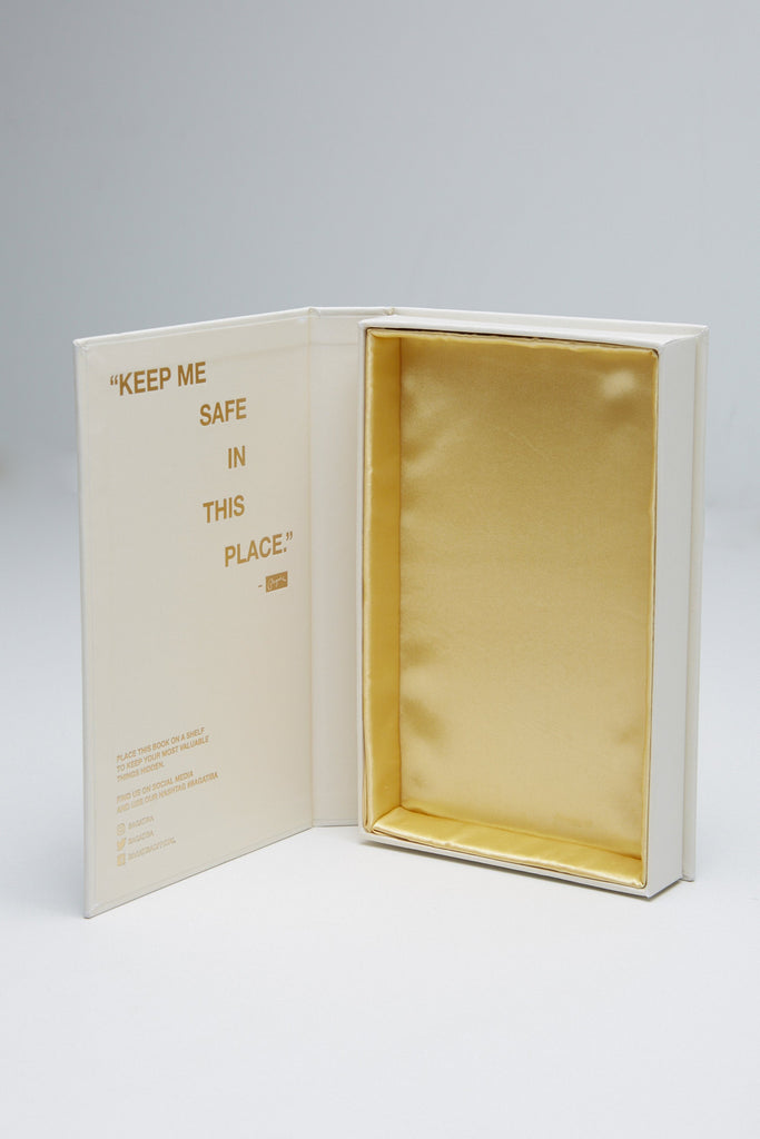 Full view of open Bagatiba Book Box gift Bagatiba