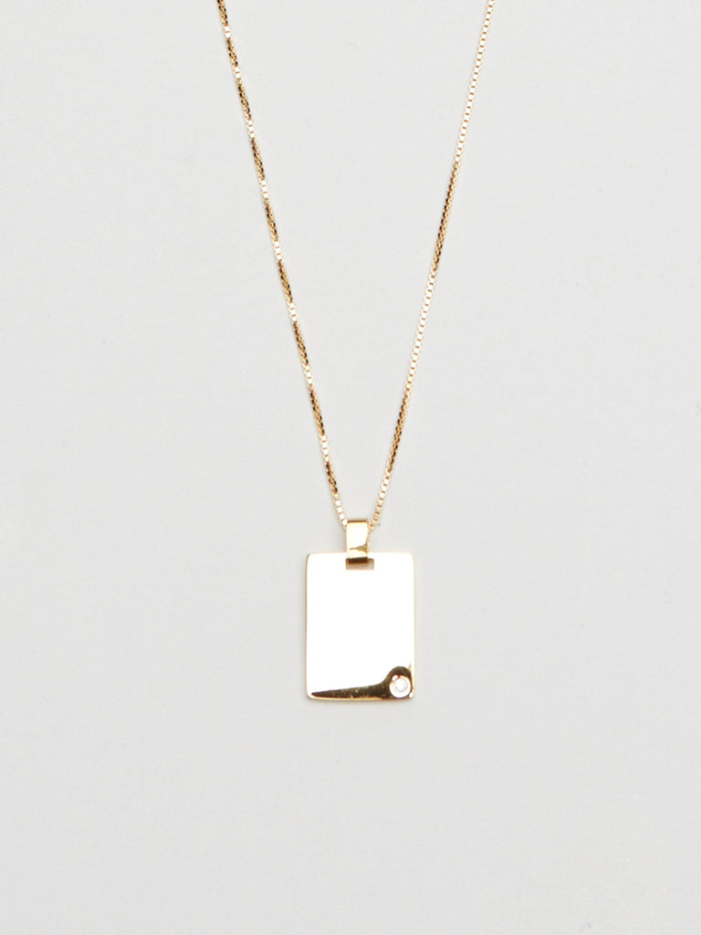 Cropped view flat lay of reverse side Bagatiba Long Cage Necklace Necklace Bagatiba