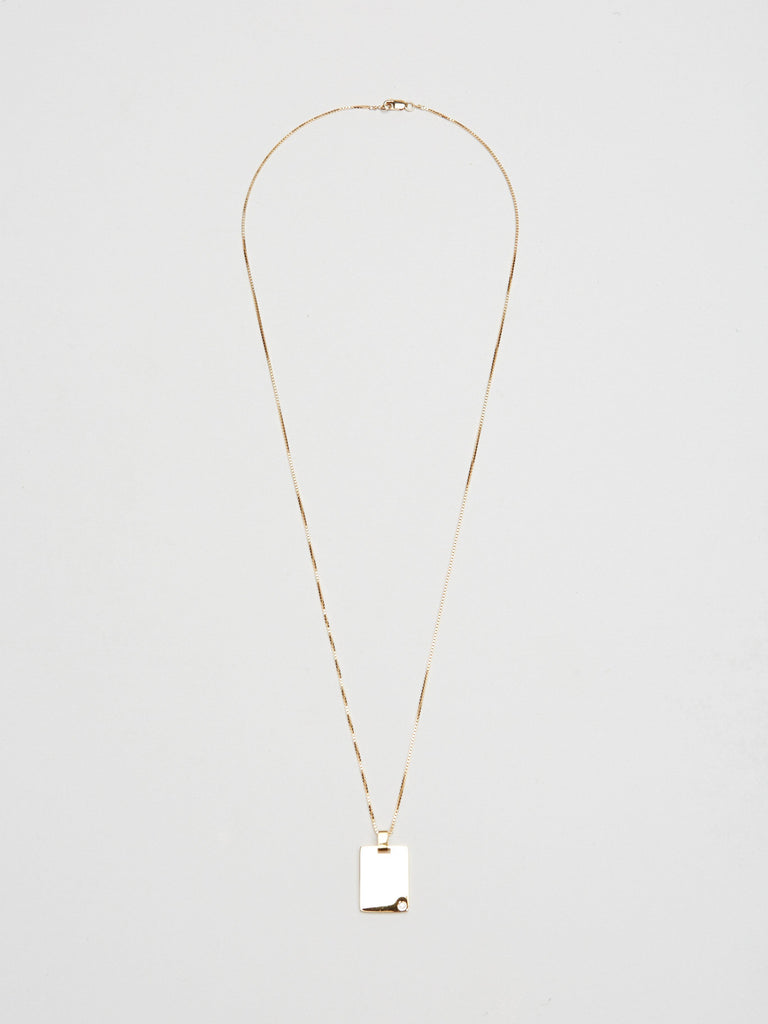 Full view flat lay of Bagatiba Long Cage Necklace reverse side  Bagatiba