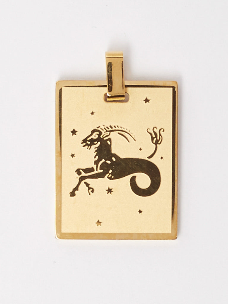 Zoomed flat lay view of Capricorn Charm charm Bagatiba