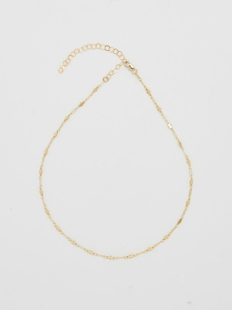 Full view flat lay of Cross Chain Choker Choker Bagatiba