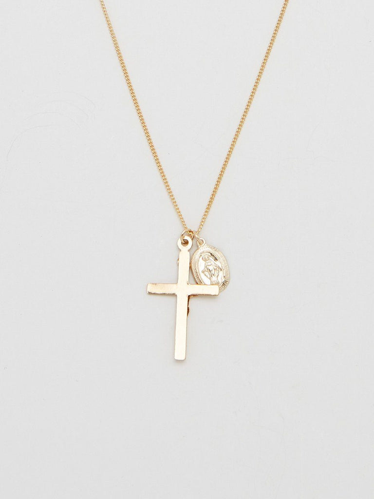 Cropped view flat lay of reverse side D2C Necklace Necklace Bagatiba
