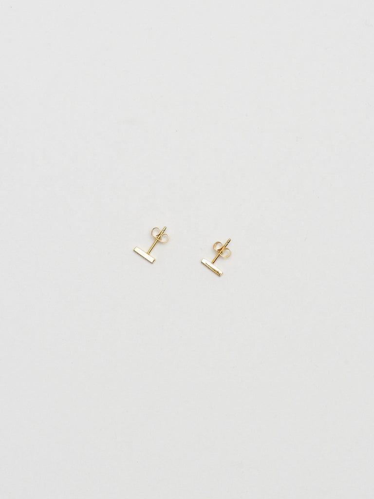 Diamond Bar Studs Earrings Bagatiba