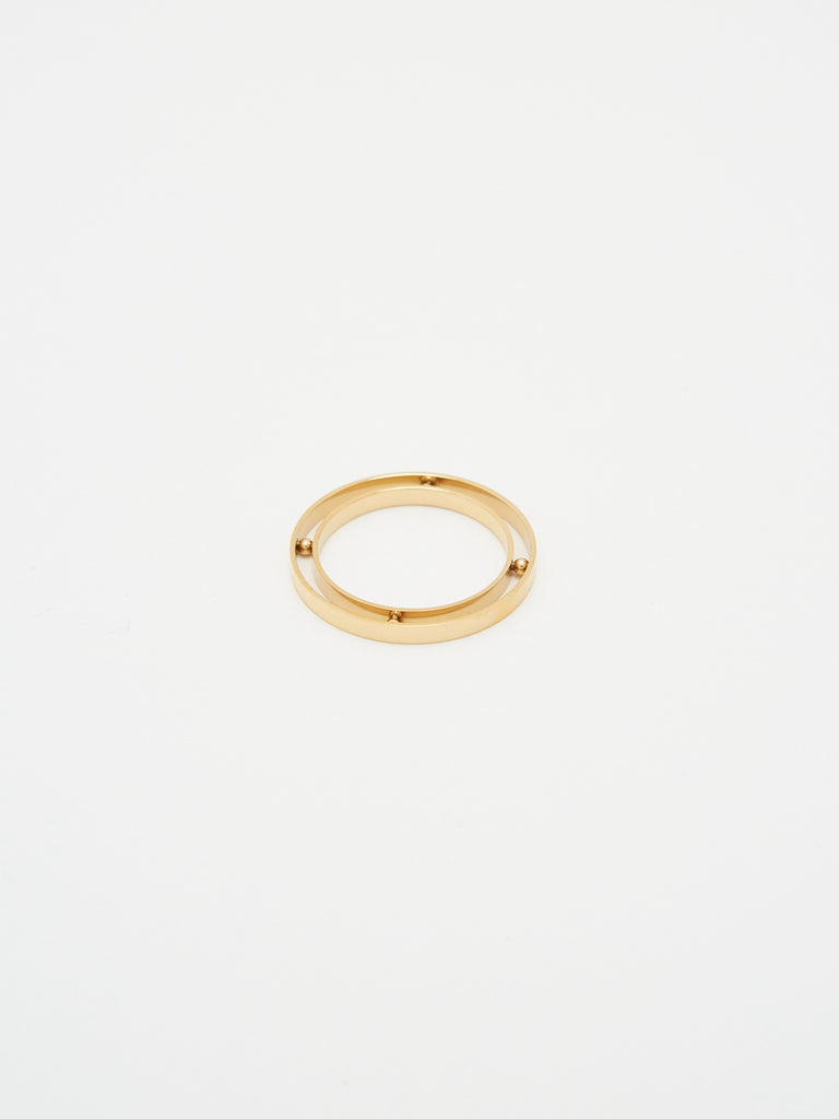 Double Band Ball Ring Ring Bagatiba