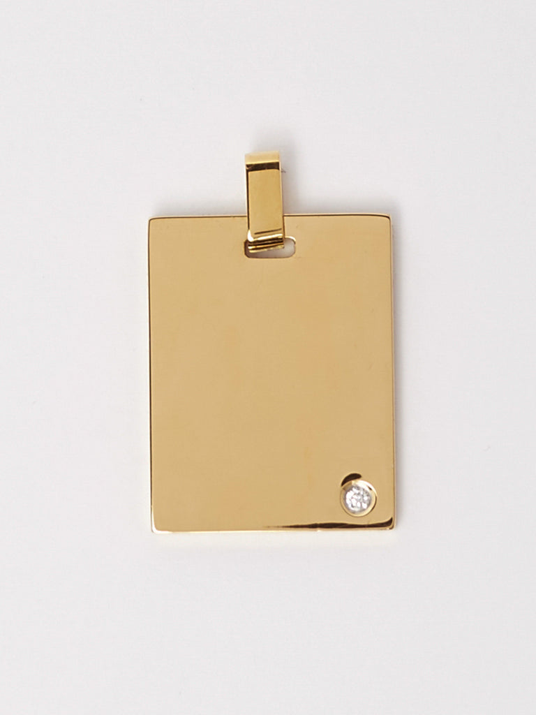 Flat lay view reverse side of Gemini Charm charm Bagatiba