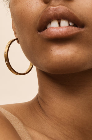 Gemma Diamond Hoops - rollover