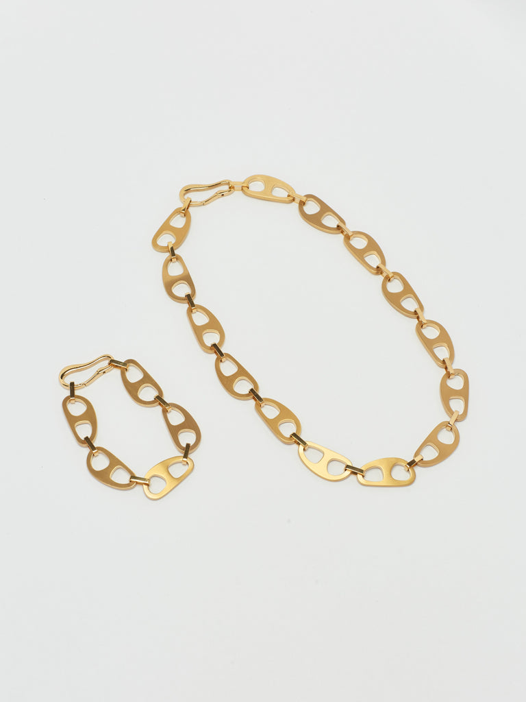 Gold Brushed Tab Bracelet Bracelet bagatiba