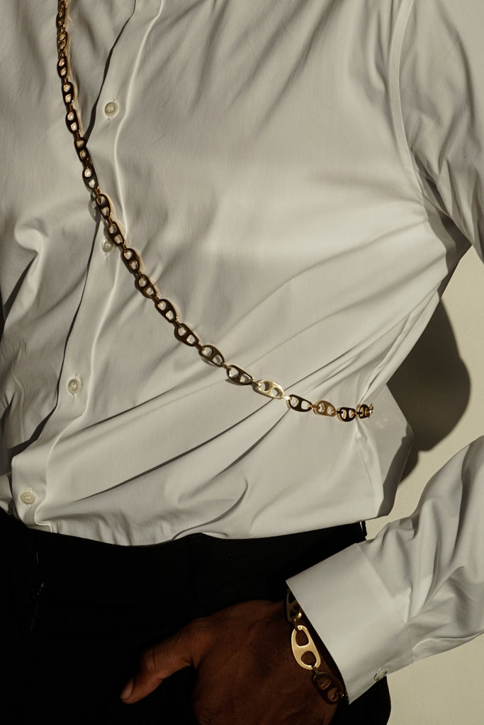 Gold Brushed Tab Bracelet Bracelet bagatiba