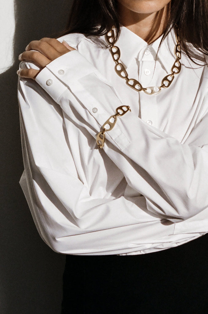 Gold Brushed Tab Bracelet Bracelet bagatiba