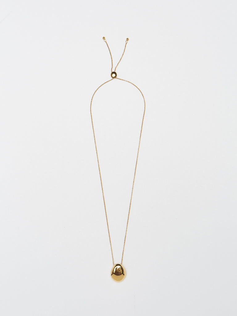 Full view flat lay of Gold Orb Necklace Necklace bagatiba