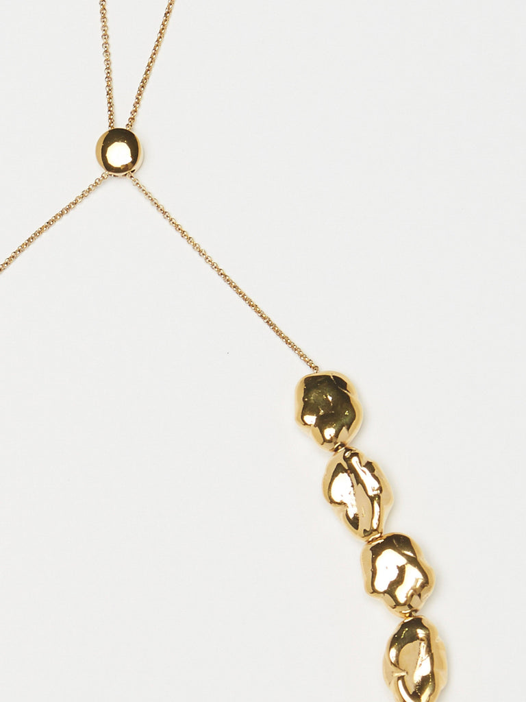 Gold Pearl Necklace Necklace bagatiba