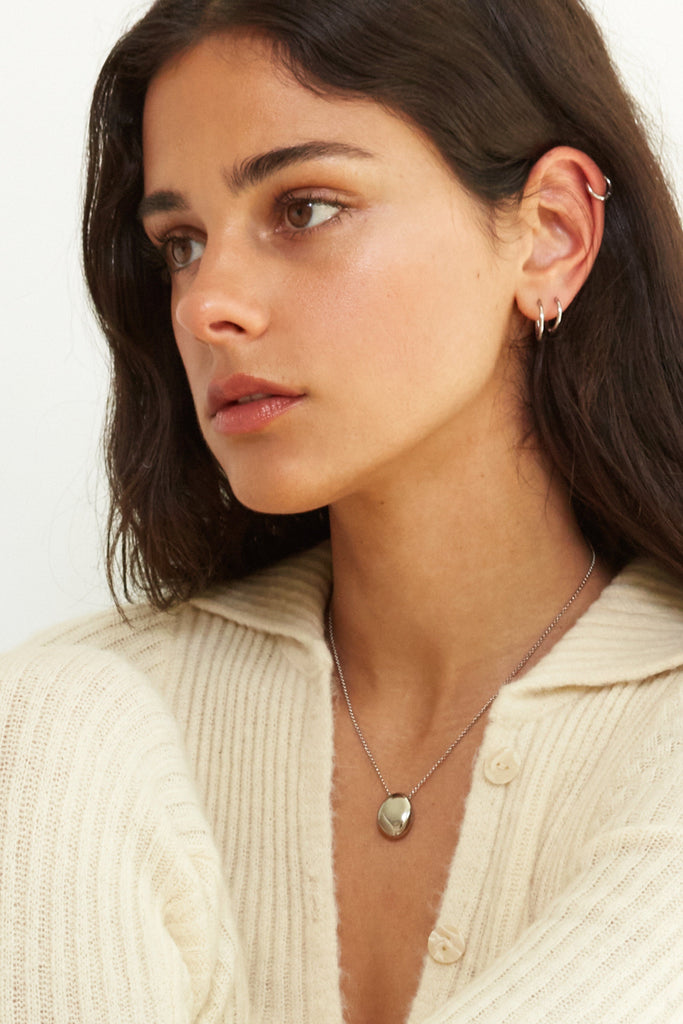 Mini Silver Orb Necklace Necklace Bagatiba