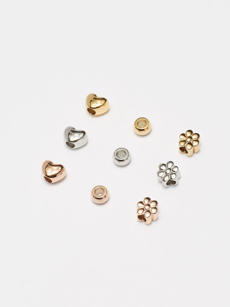 Close view flat lay of Multi-Color Bead Set Bagatiba