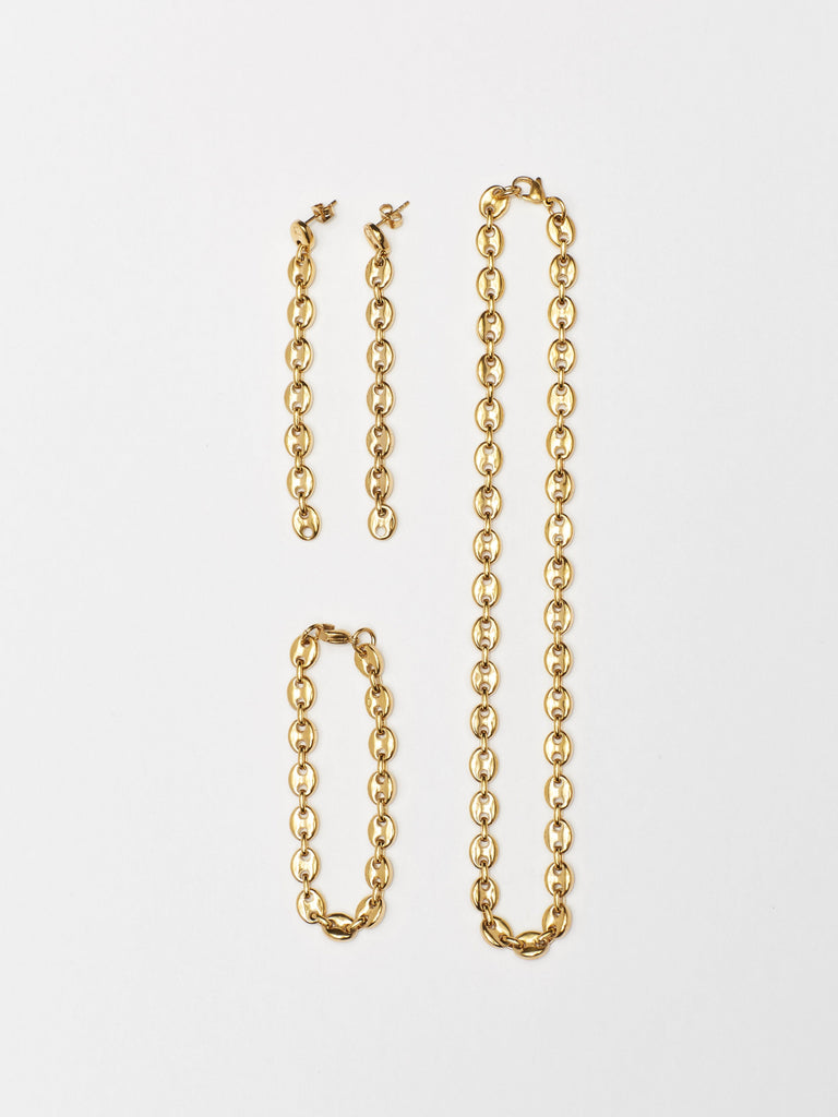 Full view flat lay of the Onia Collection by  Bagatiba