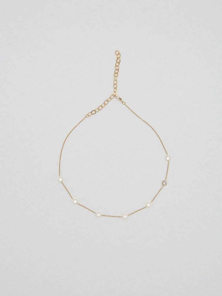 Full view flat lay of Princess Choker by Bagatiba