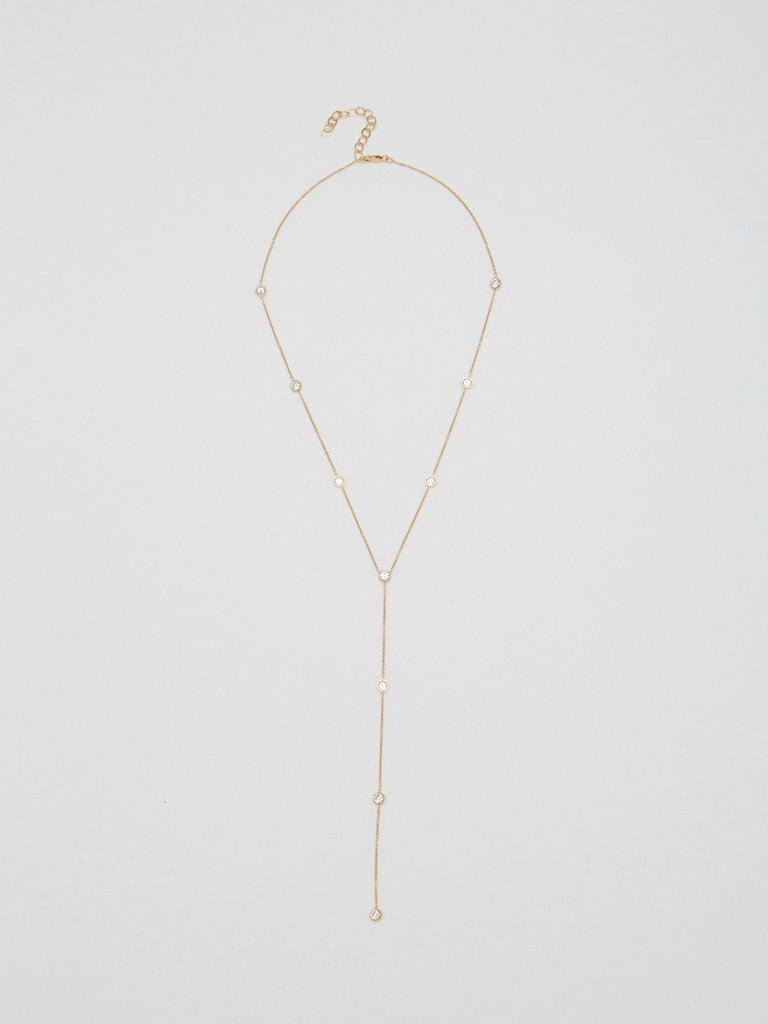 Full view flat lay of Princess Drop Necklace by Bagatiba