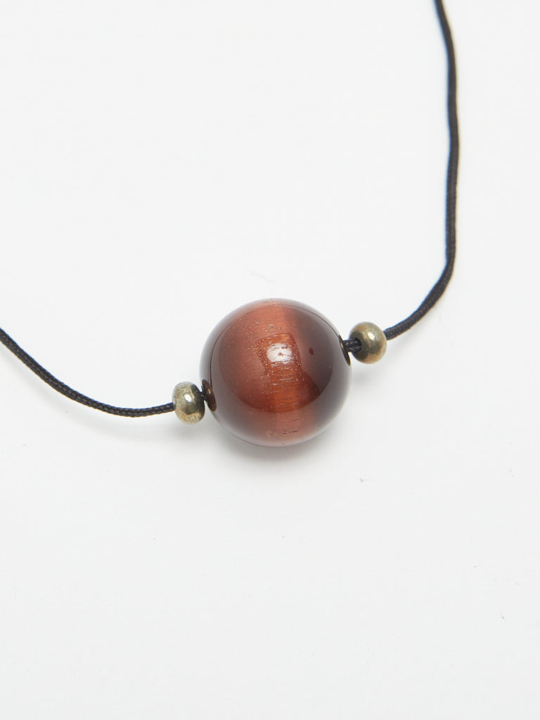 Red Tiger Eye Necklace necklace Bagatiba close up flat lay