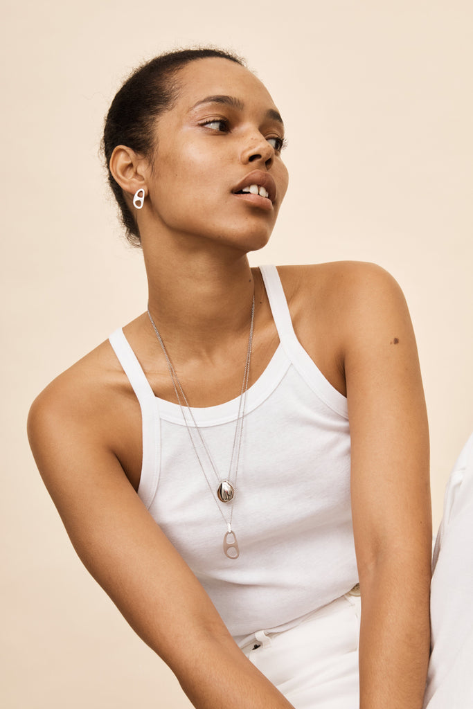 Silver Orb Necklace Necklace bagatiba