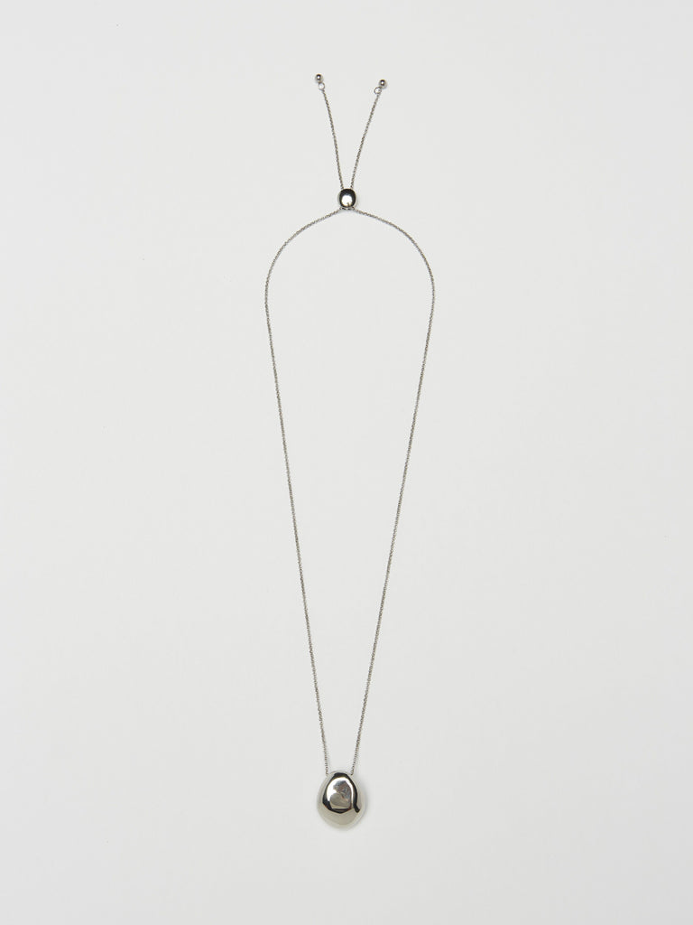 Full view flat lay of Silver Orb Necklace Necklace bagatiba