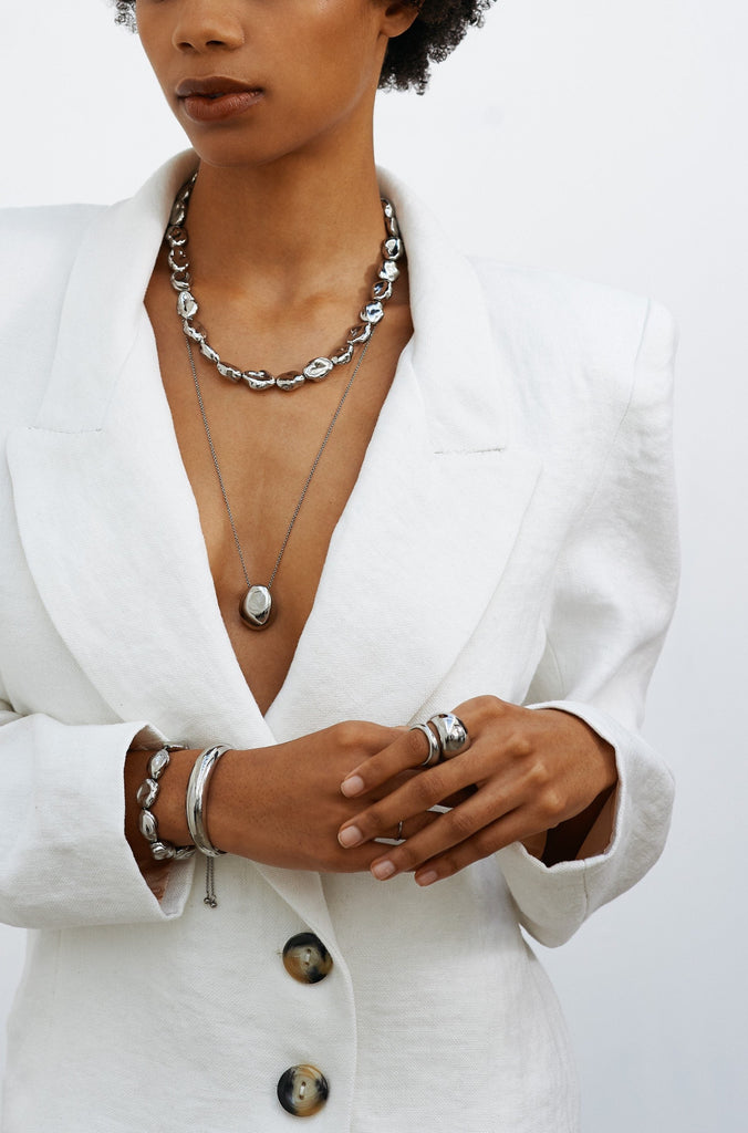 Silver Pearl Bracelet Bracelet bagatiba