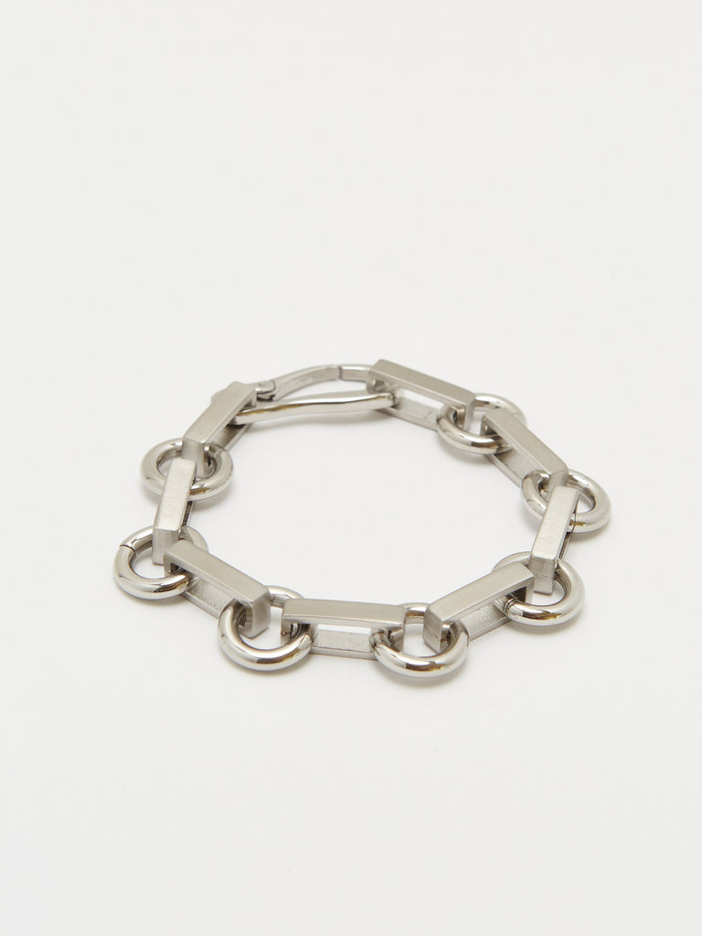 Detailed flat lay of Silver Tilda Bracelet Necklace bagatiba