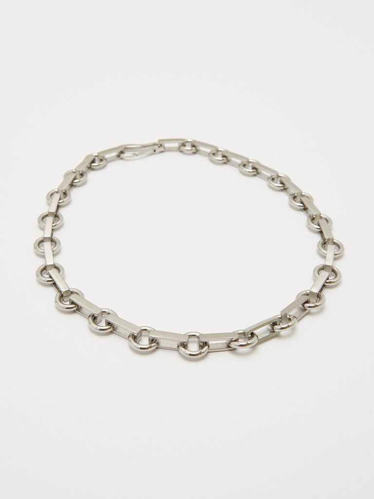 Detail flat lay view of the Silver Tilda Necklace Necklace bagatiba