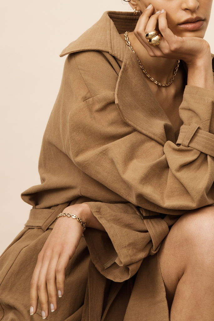 Small Gold Orb Ring Ring bagatiba