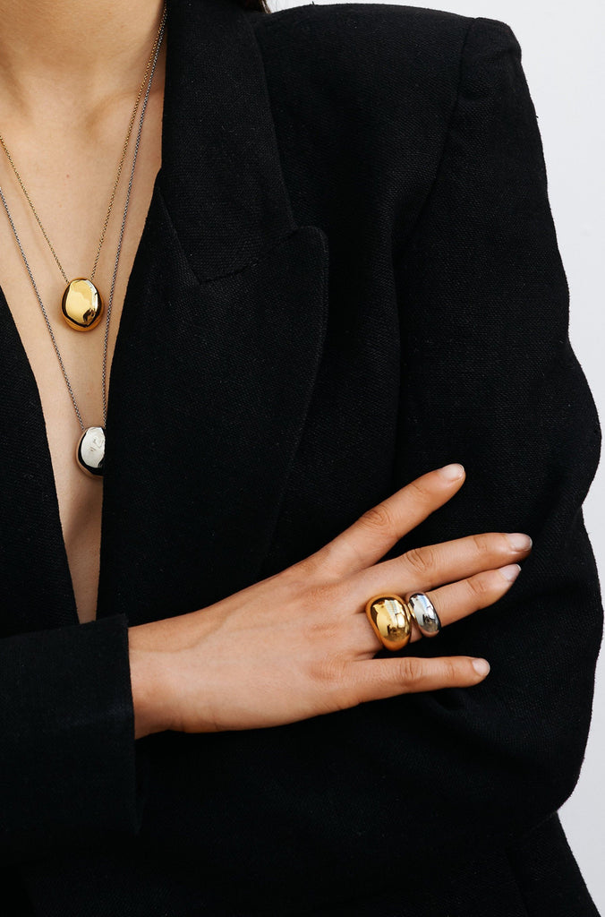 Small Silver Orb Ring Ring bagatiba