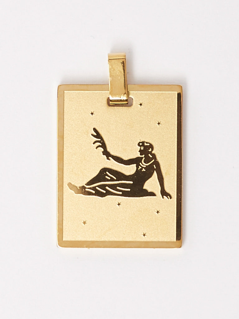 Close view flat lay of the Virgo Charm charm Bagatiba