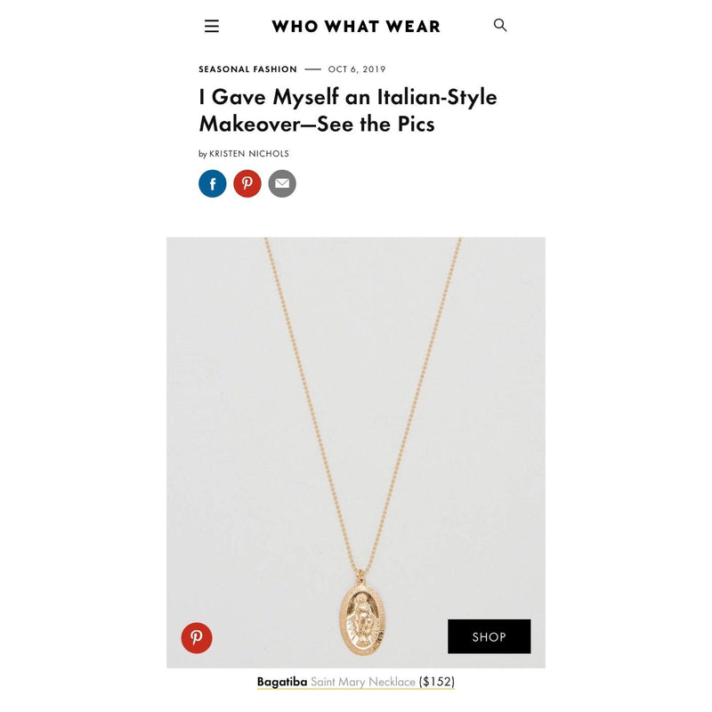 Blog - BAGATIBA 1SM NECKLACE ON WHO WHAT WEAR